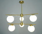 Polaven Glass Chandelier-Moonnatur