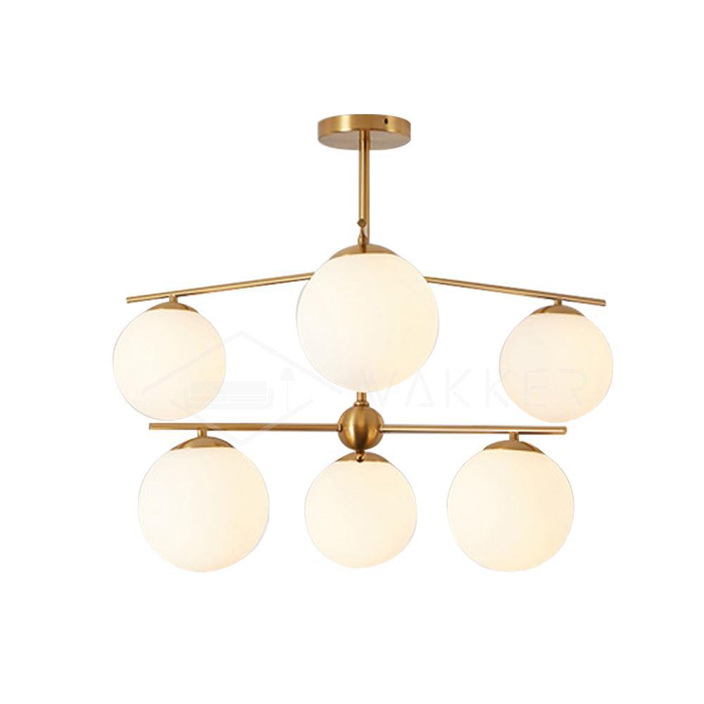 Polaven Glass Chandelier-Moonnatur
