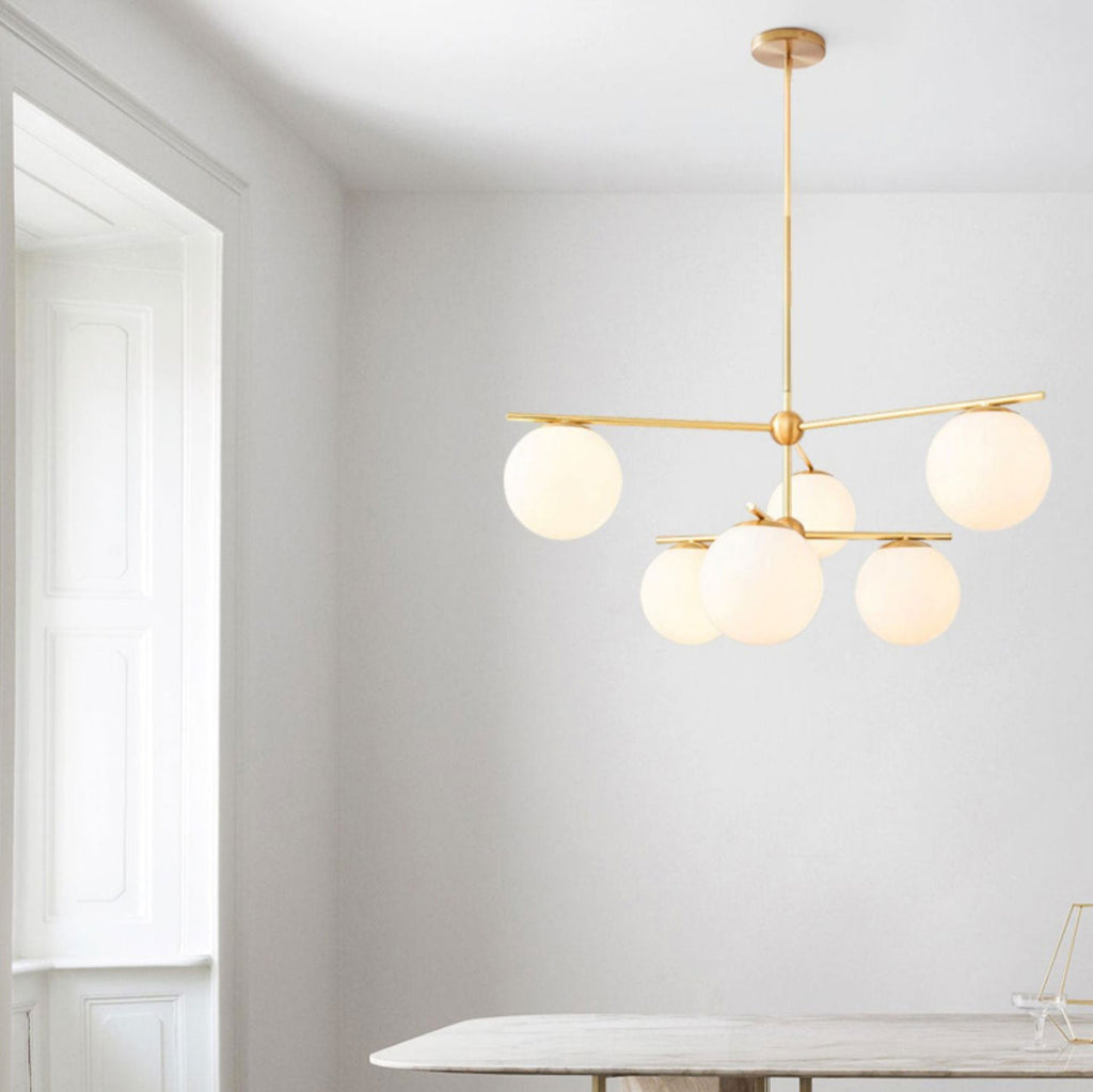 Polaven Glass Chandelier-Moonnatur
