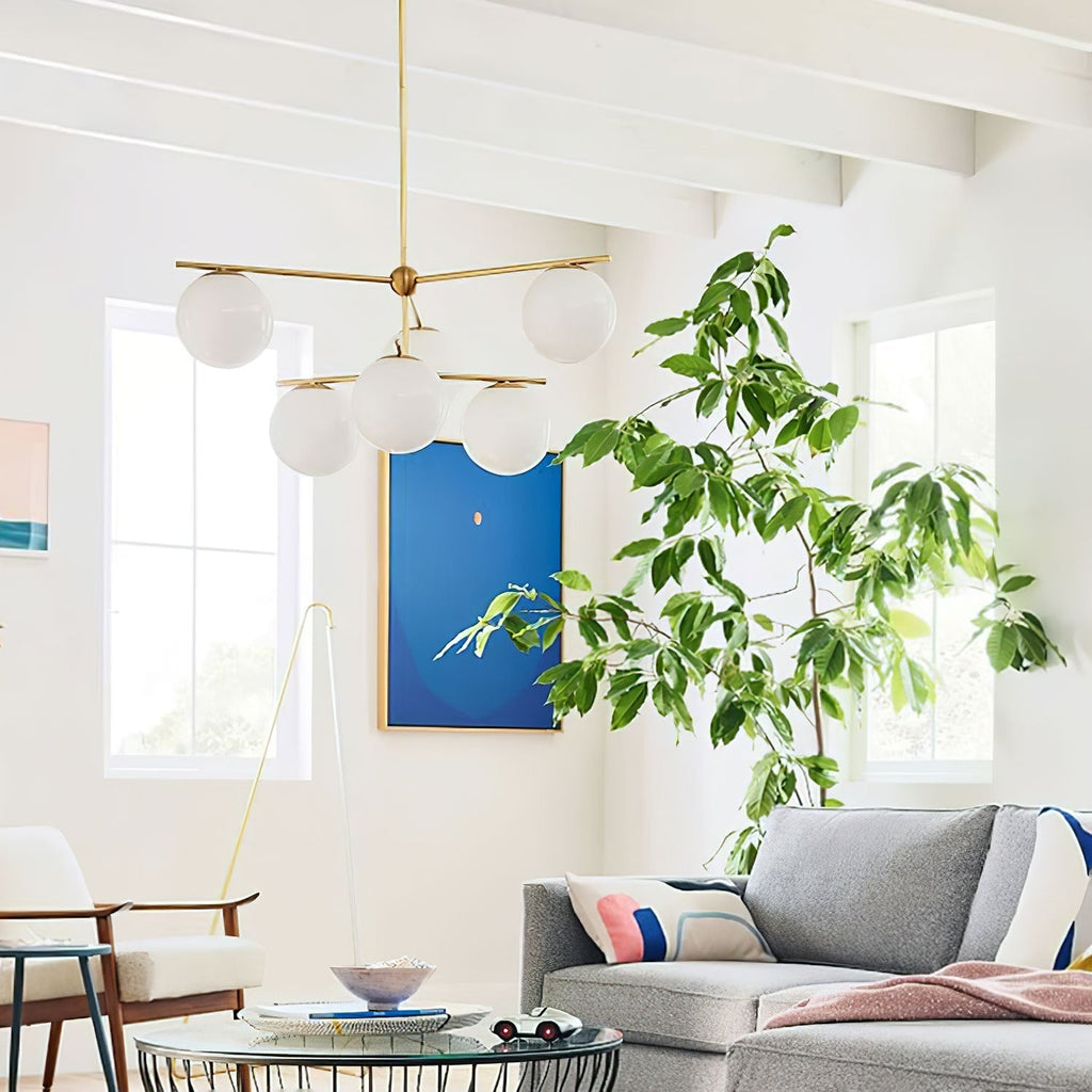 Polaven Glass Chandelier-Moonnatur