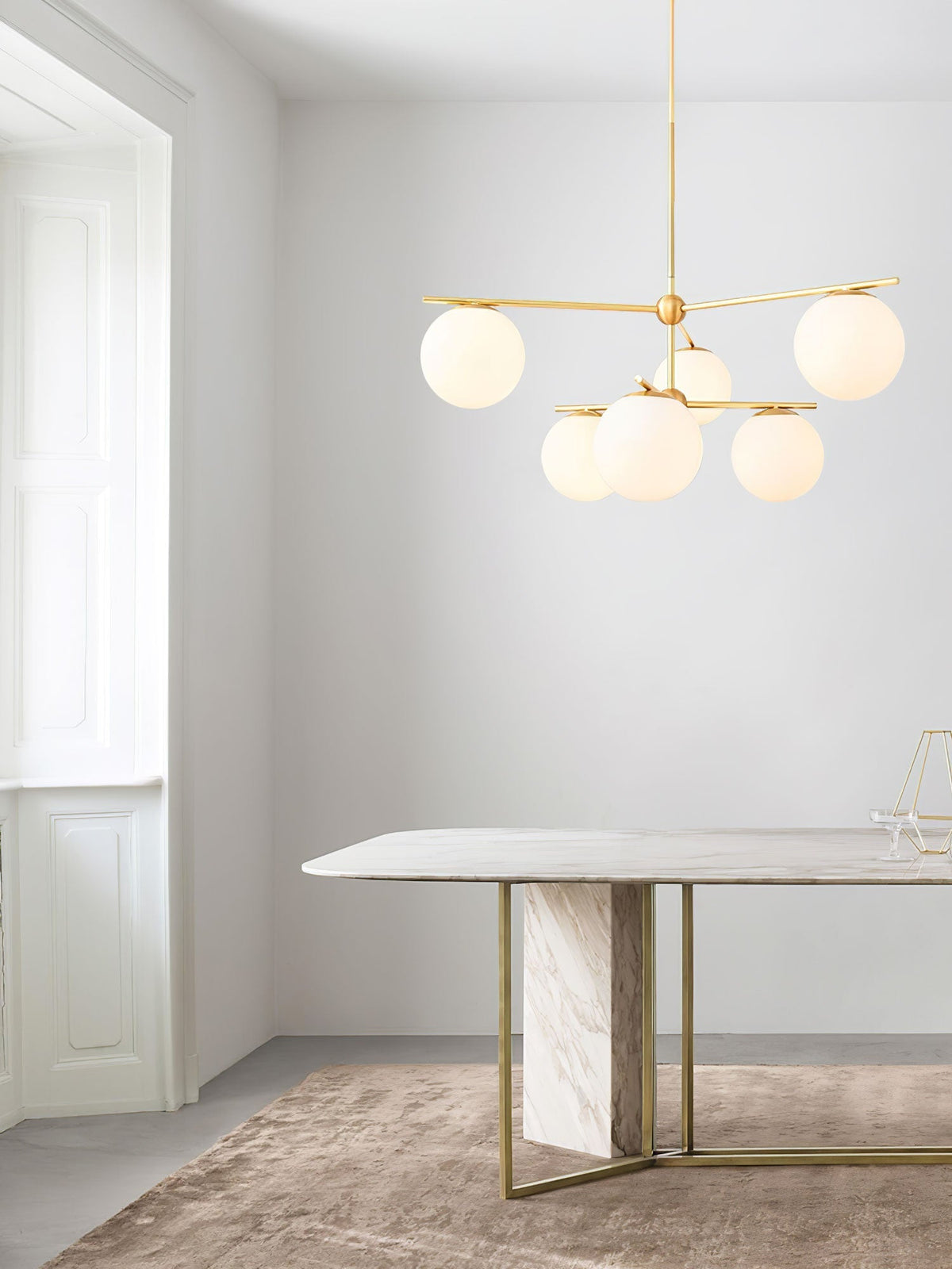 Polaven Glass Chandelier-Moonnatur