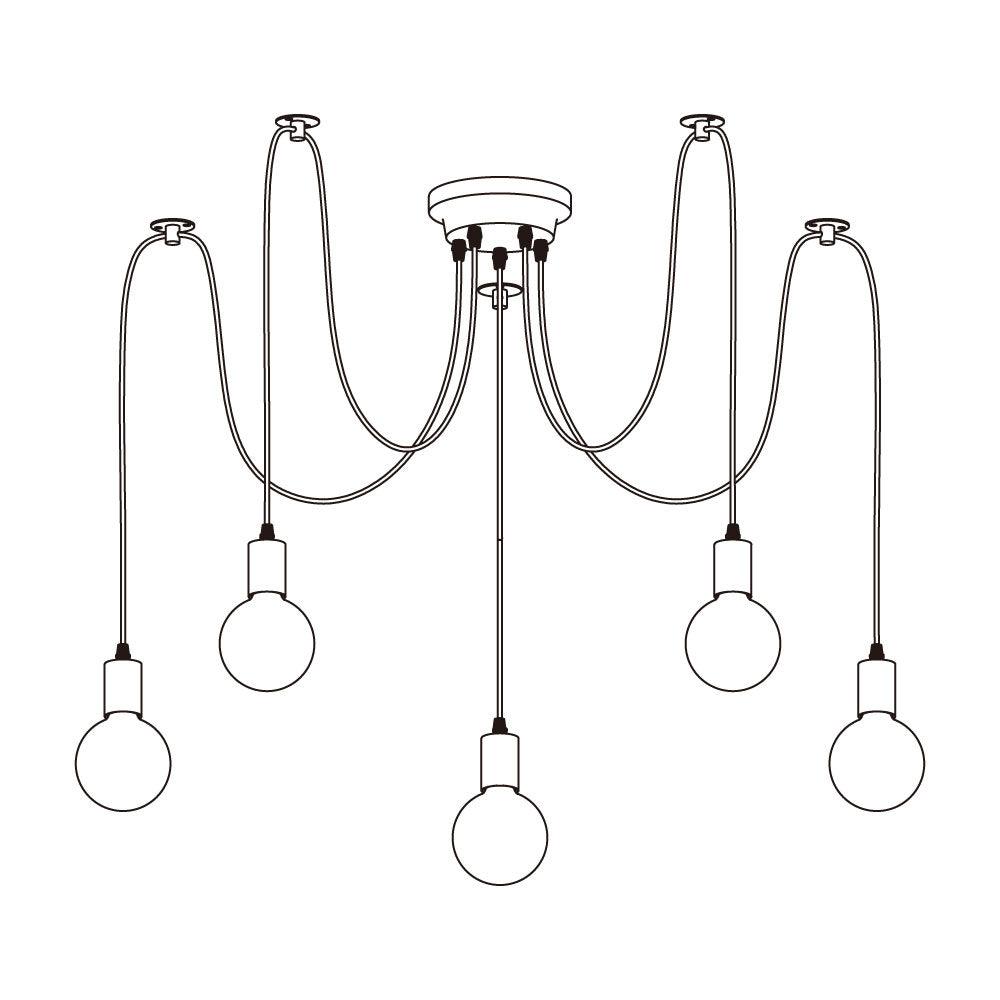Haverlyn Metal Chandelier-Moonnatur
