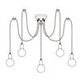 Haverlyn Metal Chandelier-Moonnatur
