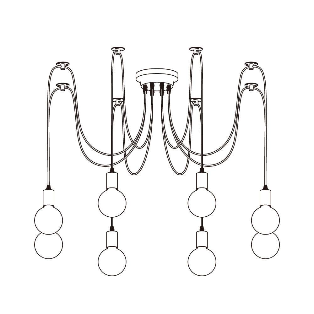 Haverlyn Metal Chandelier-Moonnatur