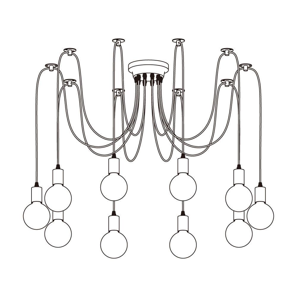 Haverlyn Metal Chandelier-Moonnatur