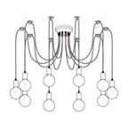 Haverlyn Metal Chandelier-Moonnatur