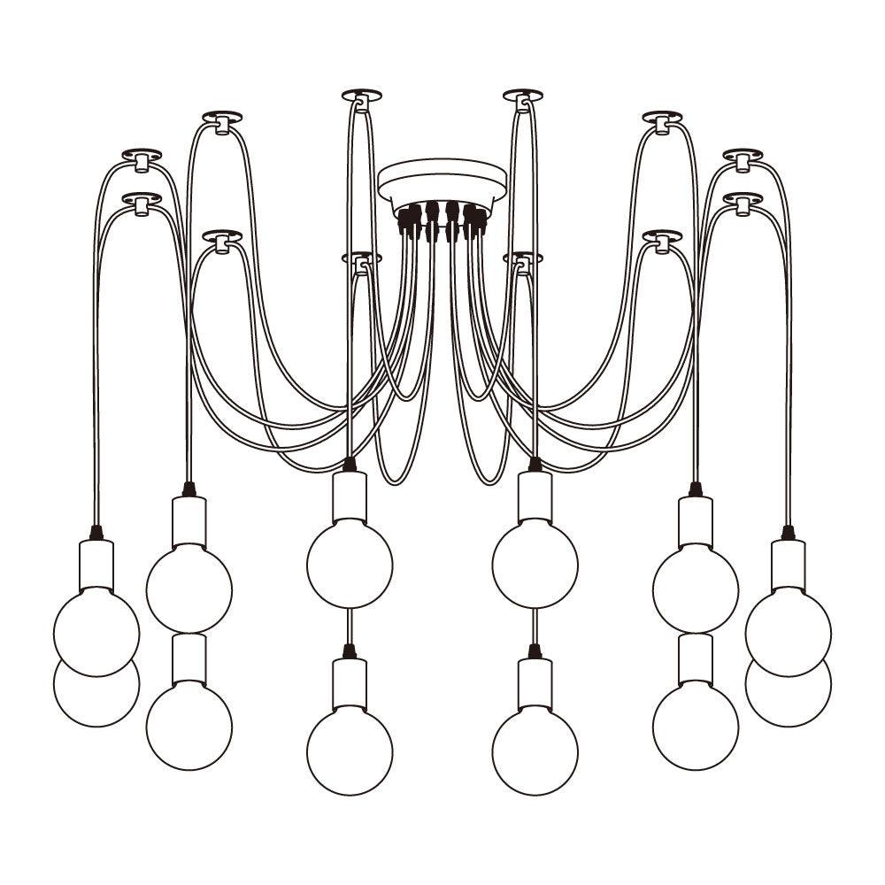 Haverlyn Metal Chandelier-Moonnatur