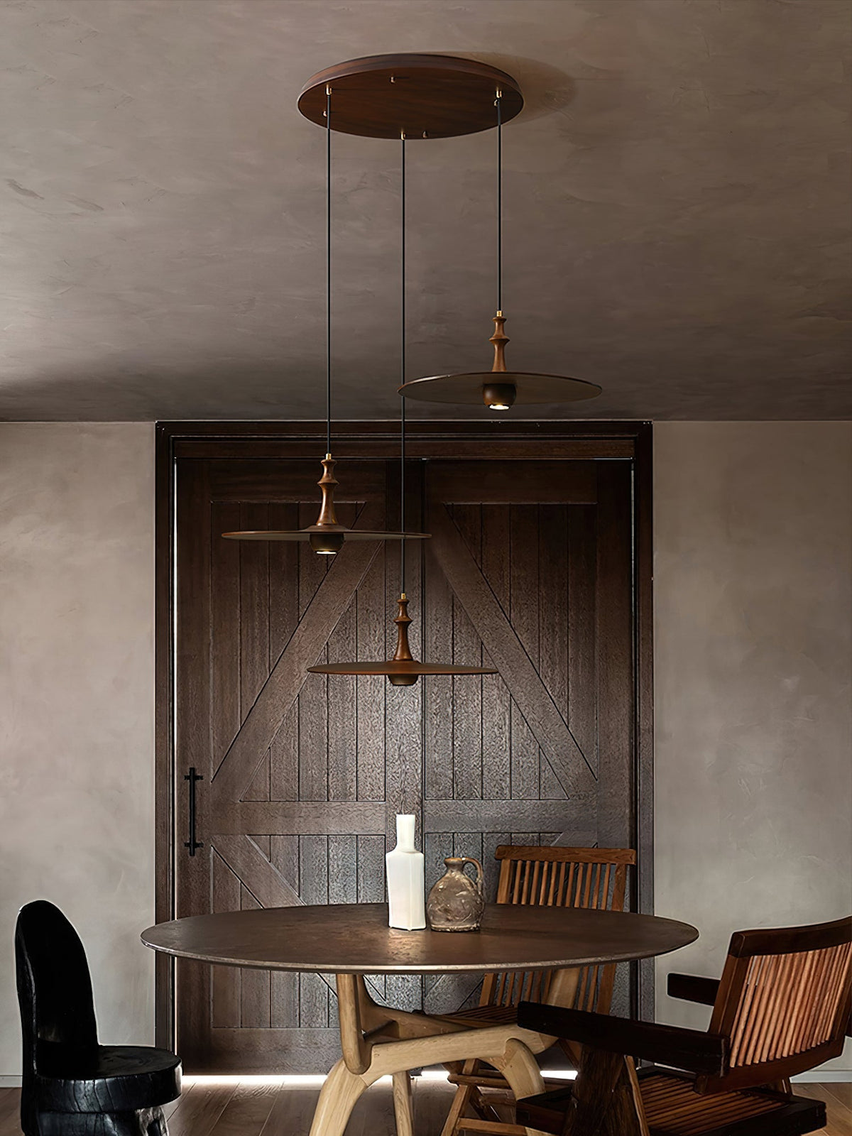 Farenera Wood Pendant Light-Moonnatur