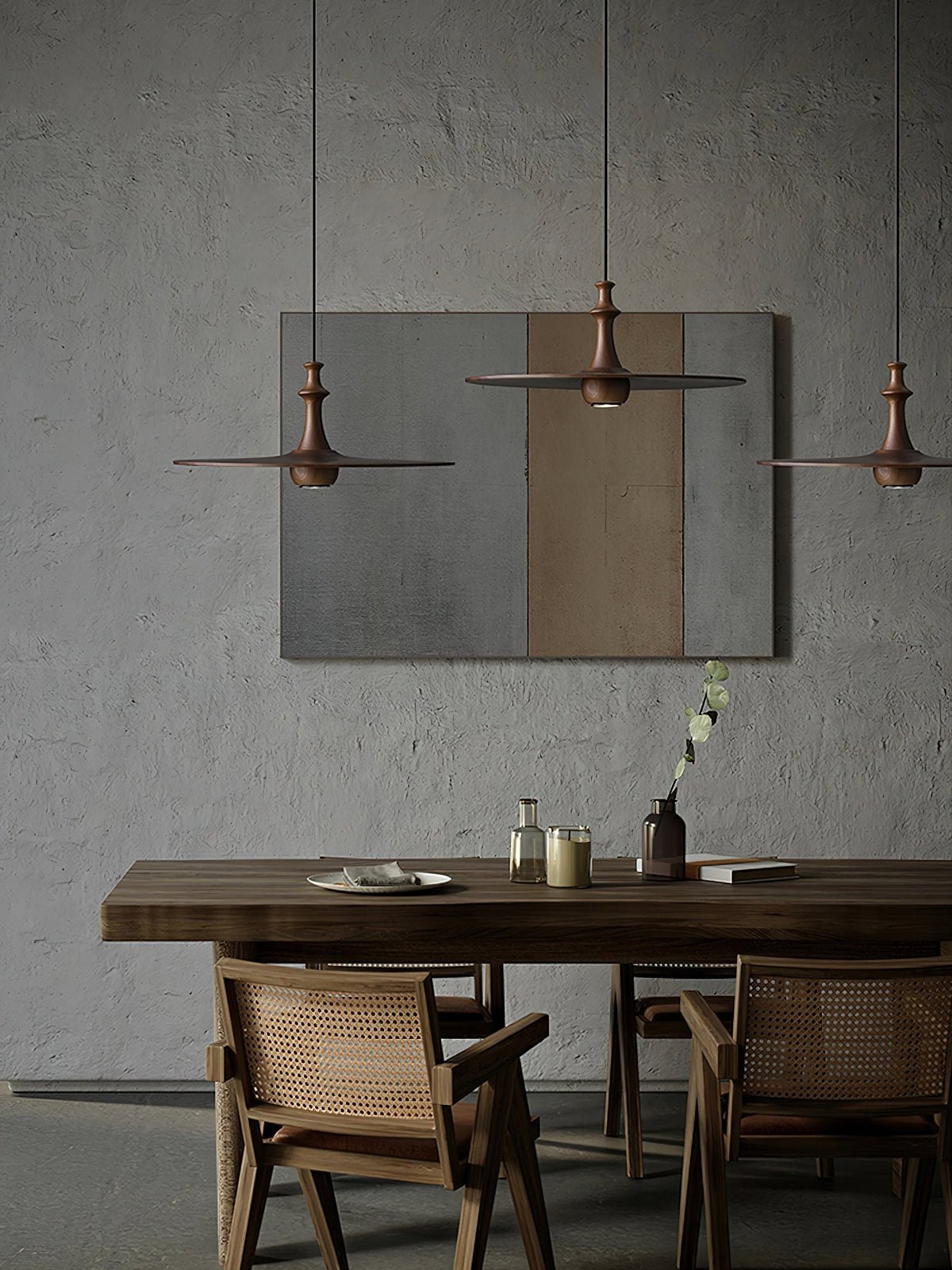 Farenera Wood Pendant Light-Moonnatur
