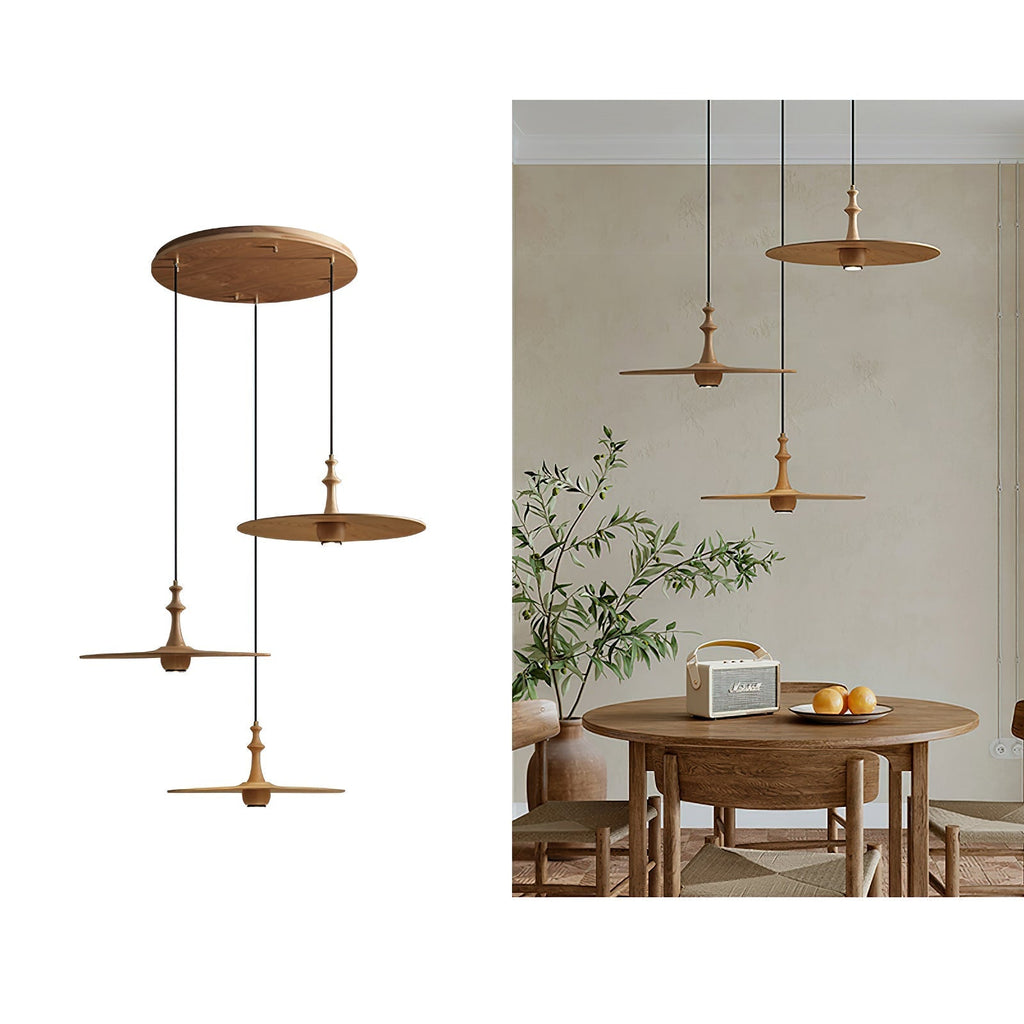 Farenera Wood Pendant Light-Moonnatur