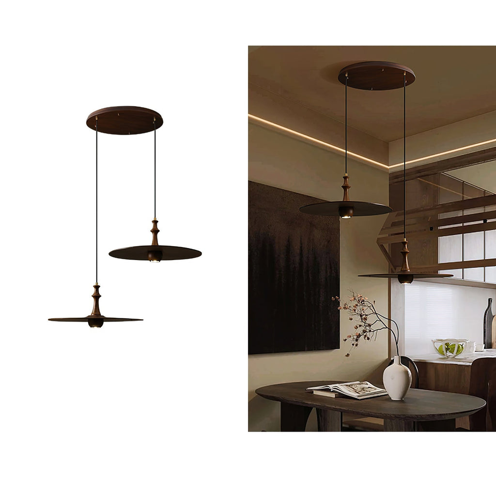 Farenera Wood Pendant Light-Moonnatur