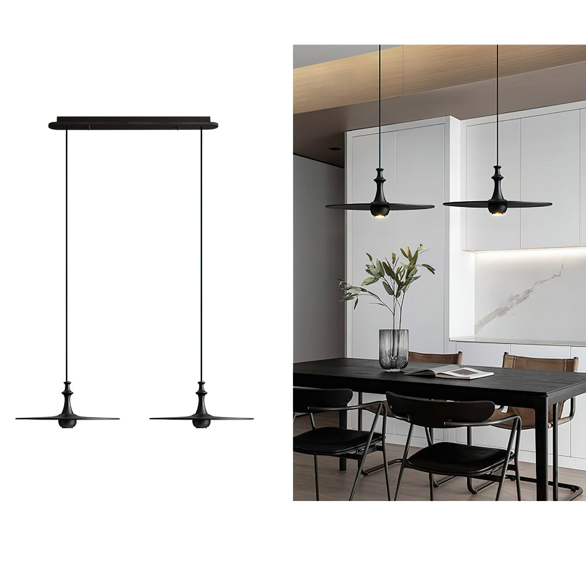 Farenera Wood Pendant Light-Moonnatur