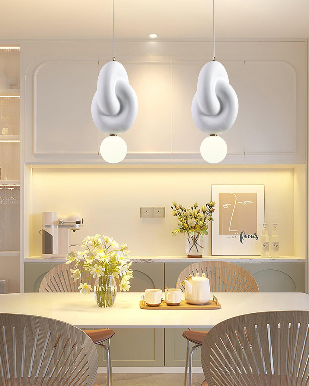 Talenenna Resin Pendant Light-Moonnatur