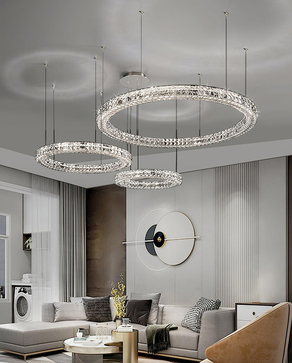 Iverella Crystal Chandelier-Moonnatur