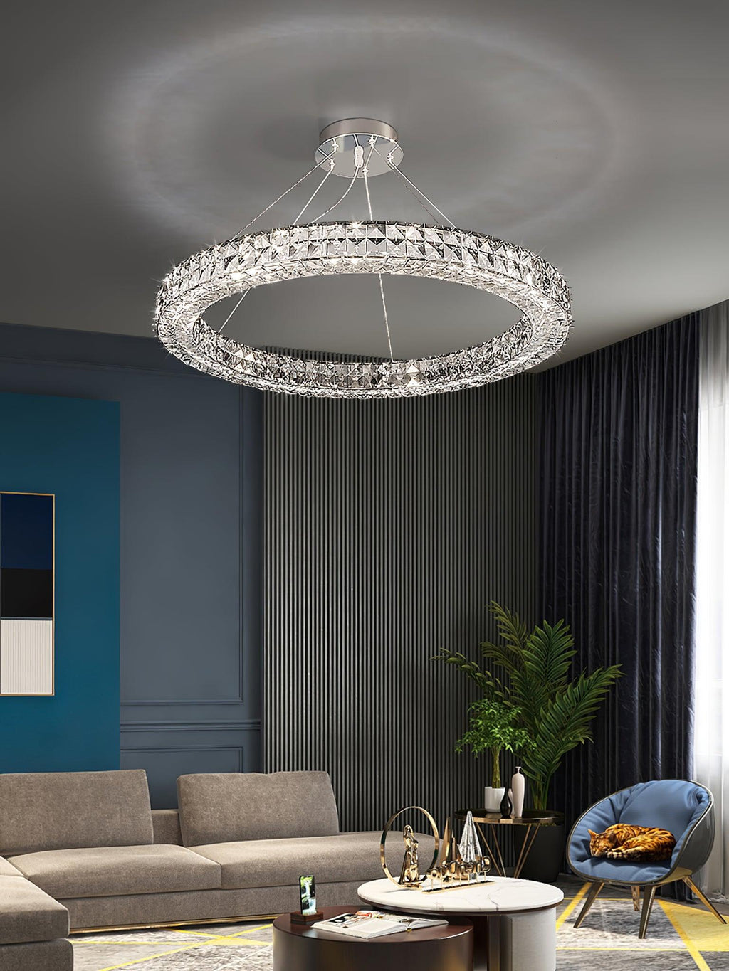 Iverella Crystal Chandelier-Moonnatur