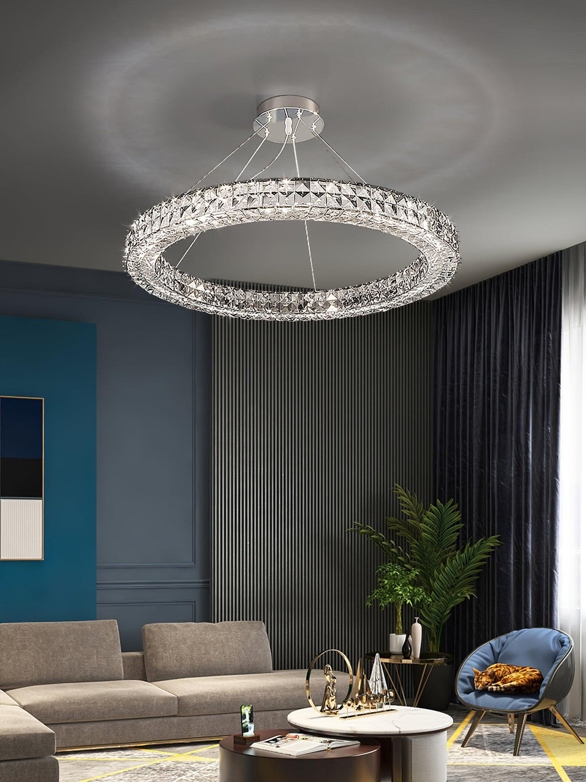 Iverella Crystal Chandelier-Moonnatur