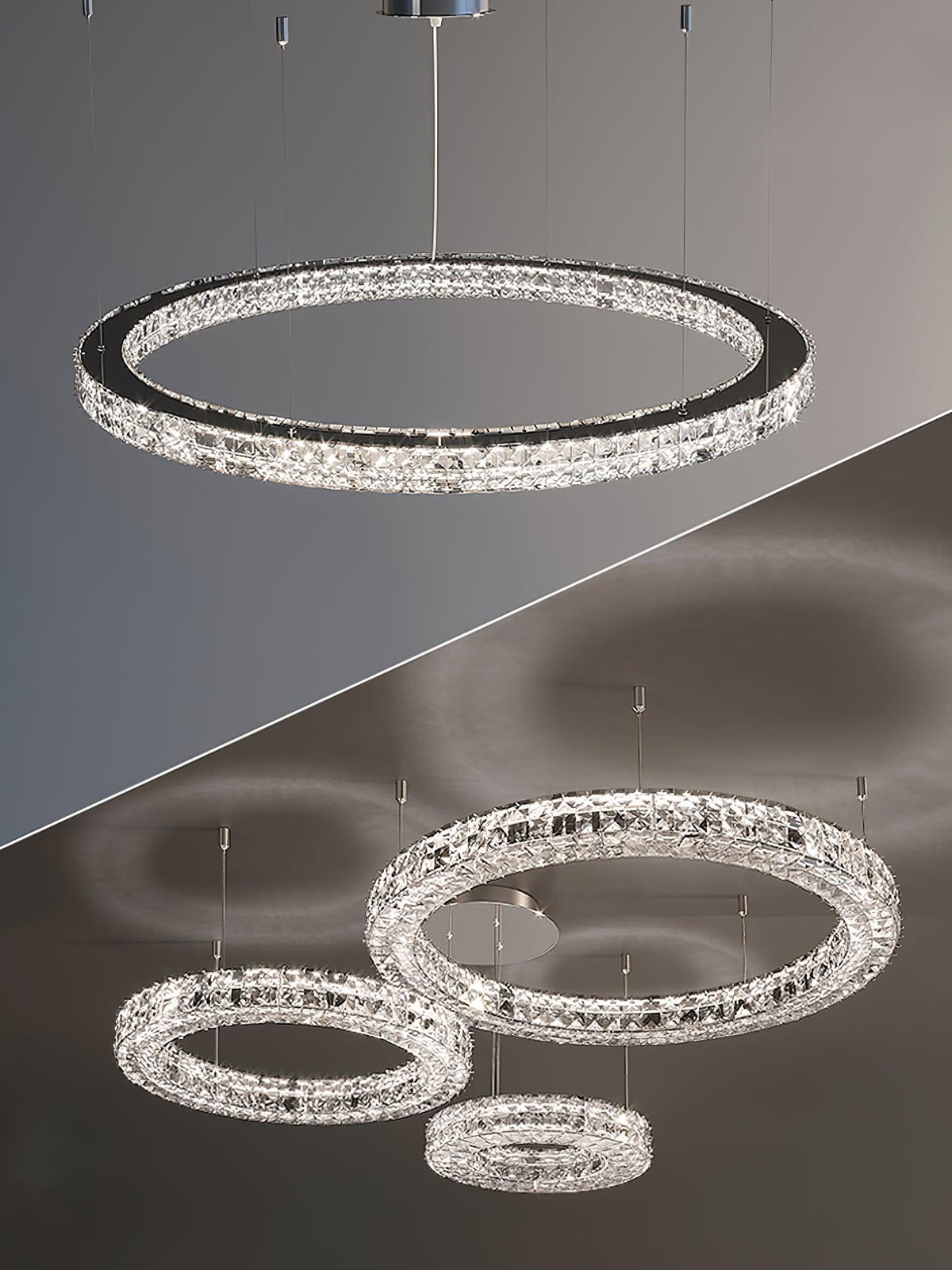 Iverella Crystal Chandelier-Moonnatur