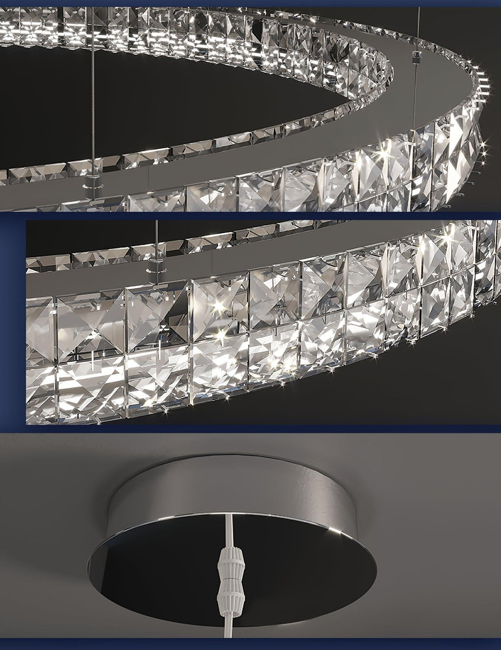 Iverella Crystal Chandelier-Moonnatur