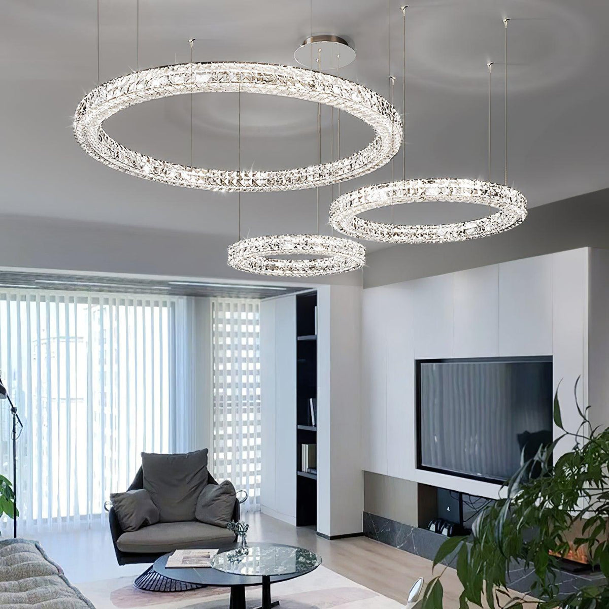 Iverella Crystal Chandelier-Moonnatur
