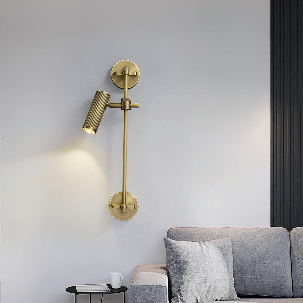Gavrina Brass Wall Light-Moonnatur