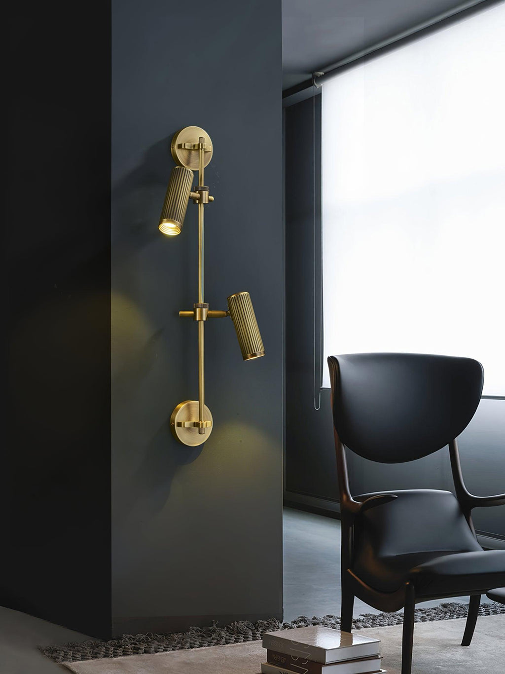 Gavrina Brass Wall Light-Moonnatur