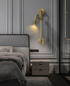 Gavrina Brass Wall Light-Moonnatur
