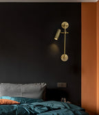 Gavrina Brass Wall Light-Moonnatur