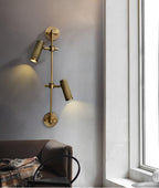 Gavrina Brass Wall Light-Moonnatur