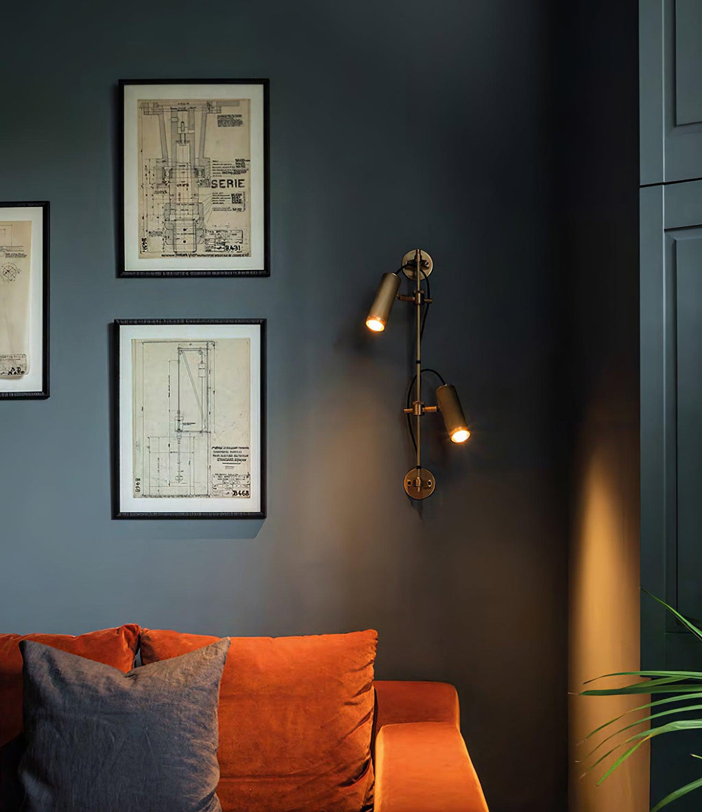 Gavrina Brass Wall Light-Moonnatur