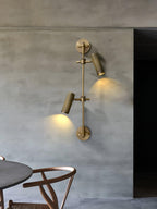 Gavrina Brass Wall Light-Moonnatur