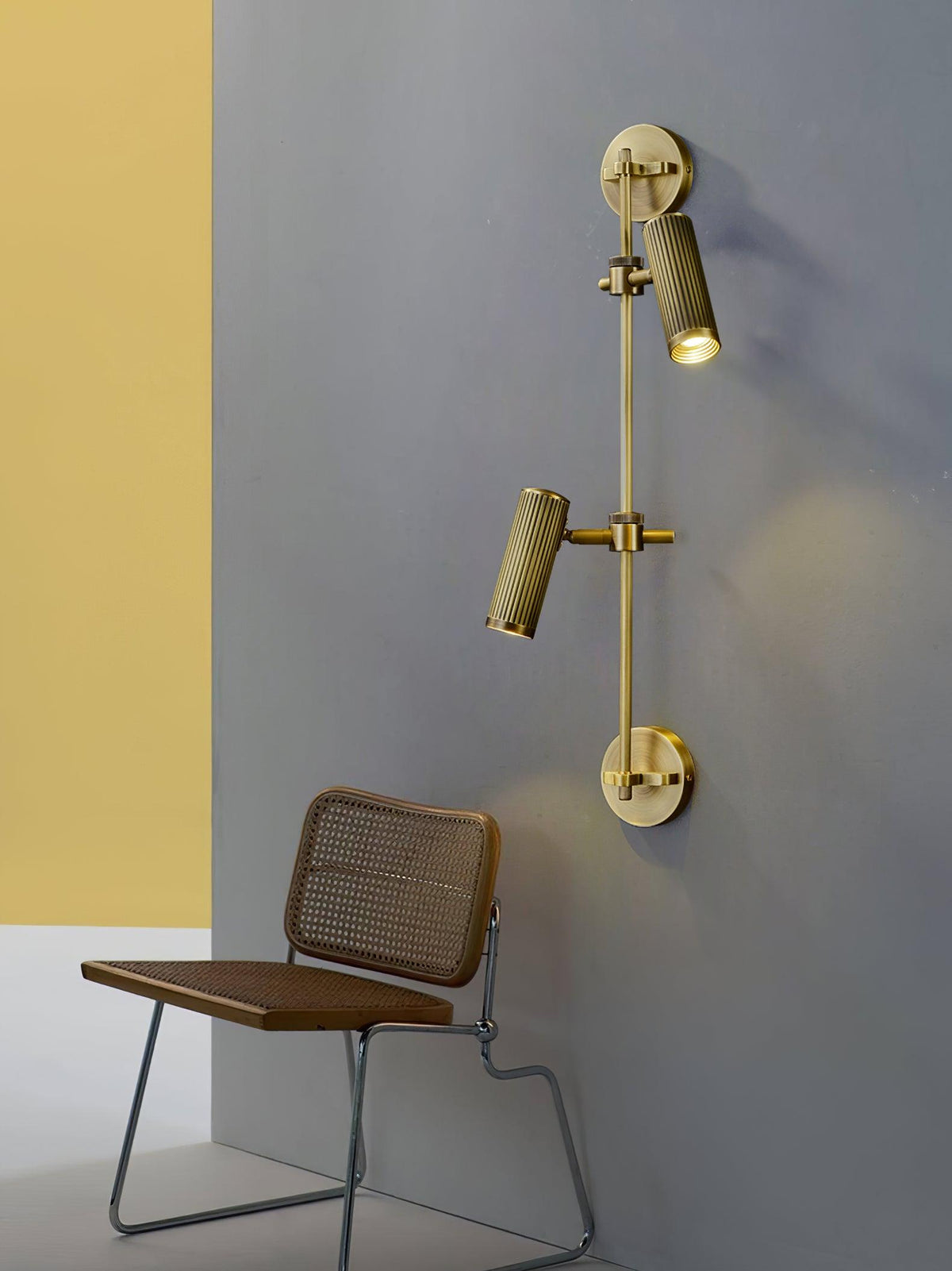 Gavrina Brass Wall Light-Moonnatur