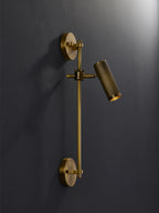 Gavrina Brass Wall Light-Moonnatur