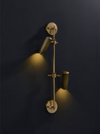 Gavrina Brass Wall Light-Moonnatur