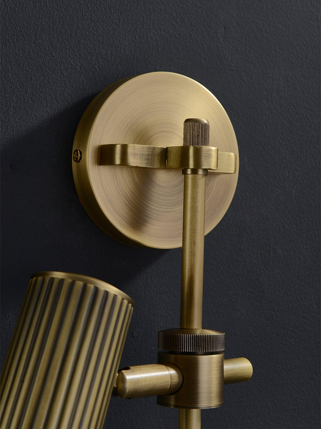 Gavrina Brass Wall Light-Moonnatur