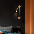 Gavrina Brass Wall Light-Moonnatur