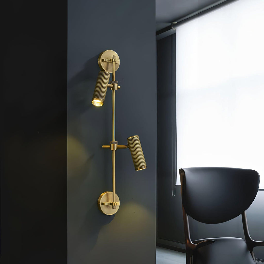 Gavrina Brass Wall Light-Moonnatur