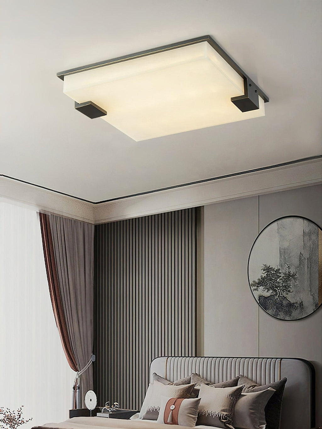 Cumberiel Alabaster Ceiling Light-Moonnatur