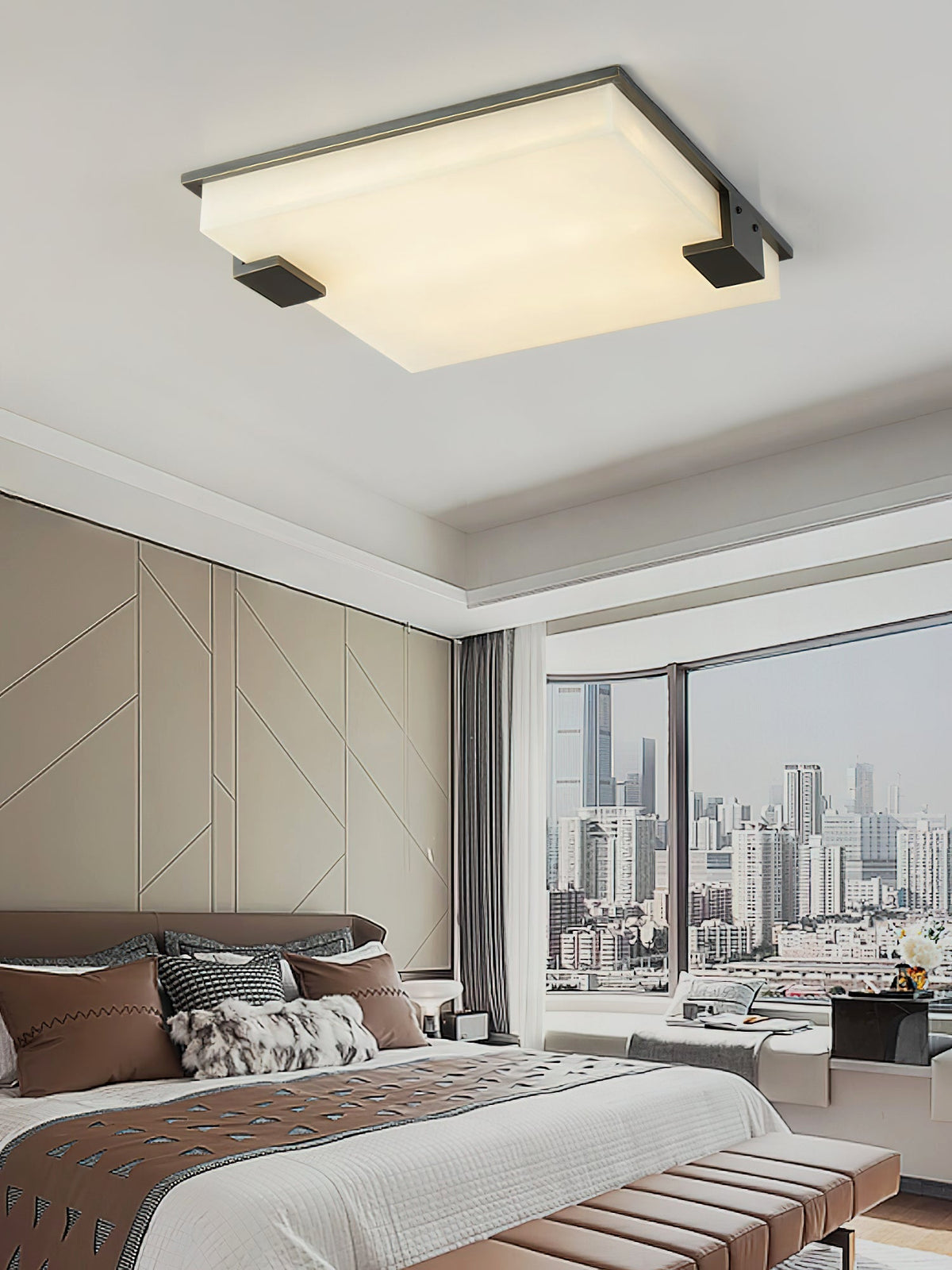 Cumberiel Alabaster Ceiling Light-Moonnatur