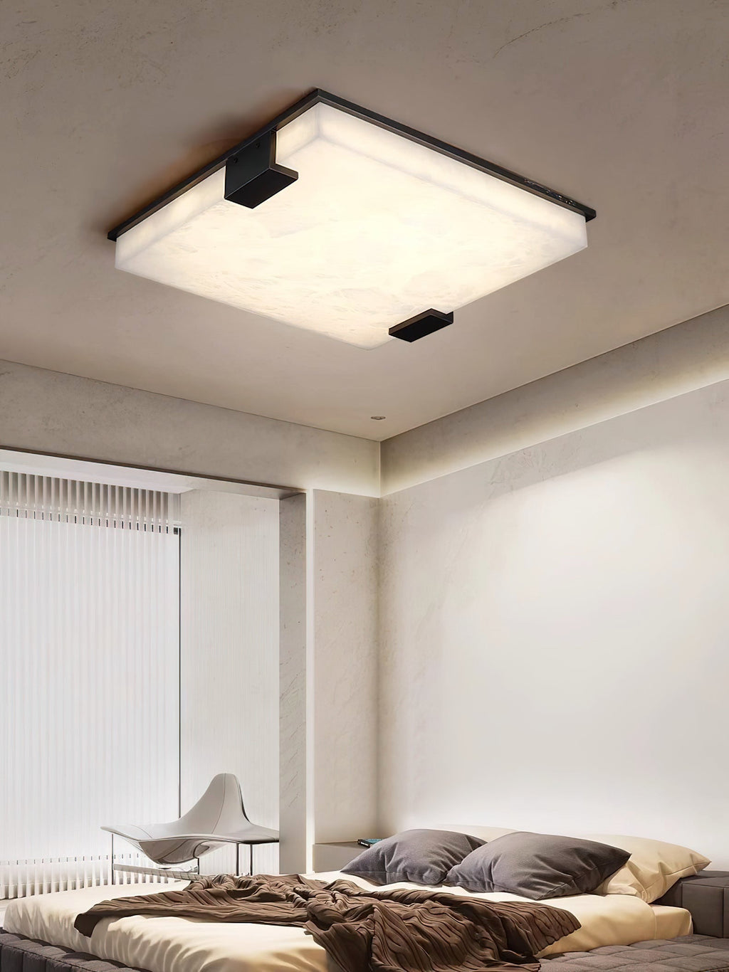 Cumberiel Alabaster Ceiling Light-Moonnatur
