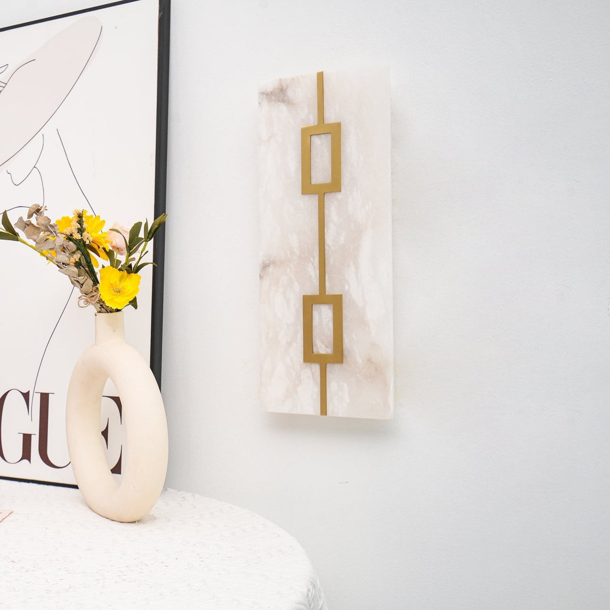 Galdenenis Alabaster Wall Light-Moonnatur