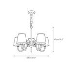 Sardenara Fabric Chandelier-Moonnatur