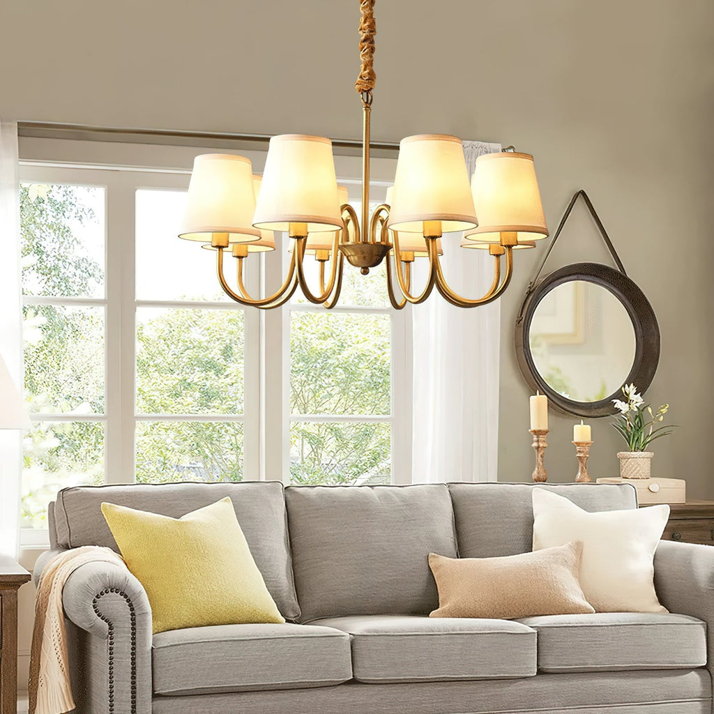 Sardenara Fabric Chandelier-Moonnatur