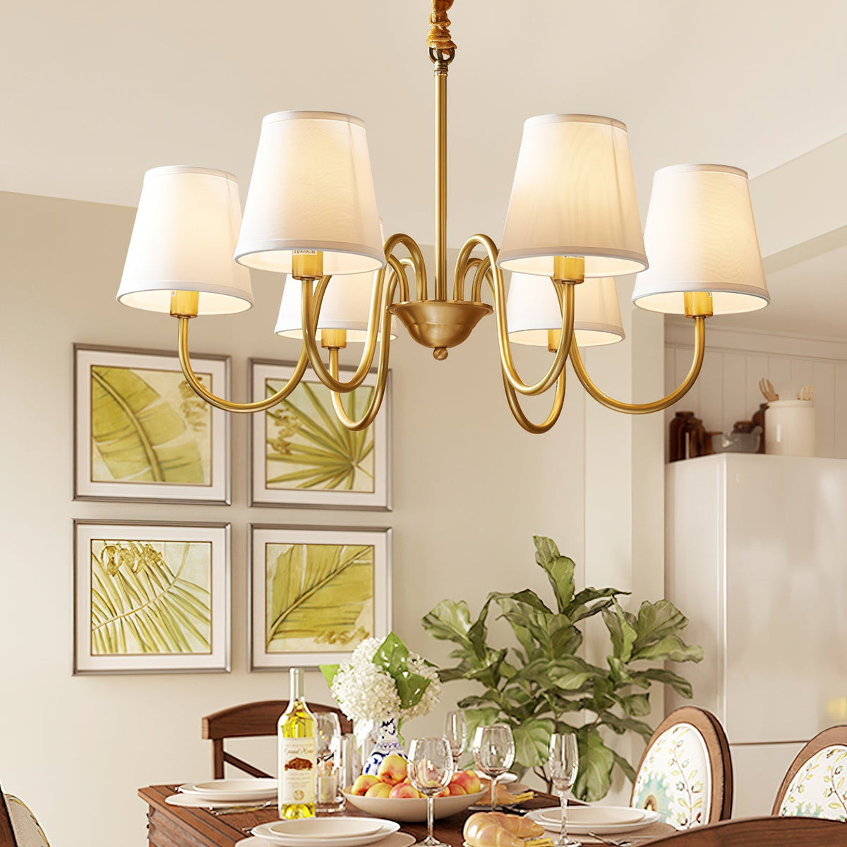 Sardenara Fabric Chandelier-Moonnatur