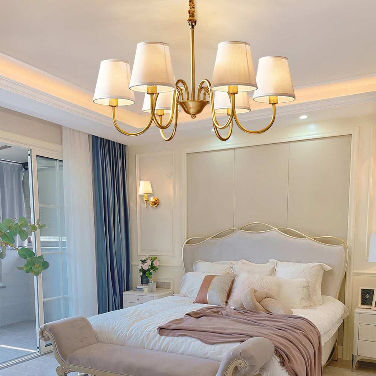 Sardenara Fabric Chandelier-Moonnatur