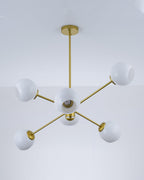 Berenvale Glass Chandelier-Moonnatur