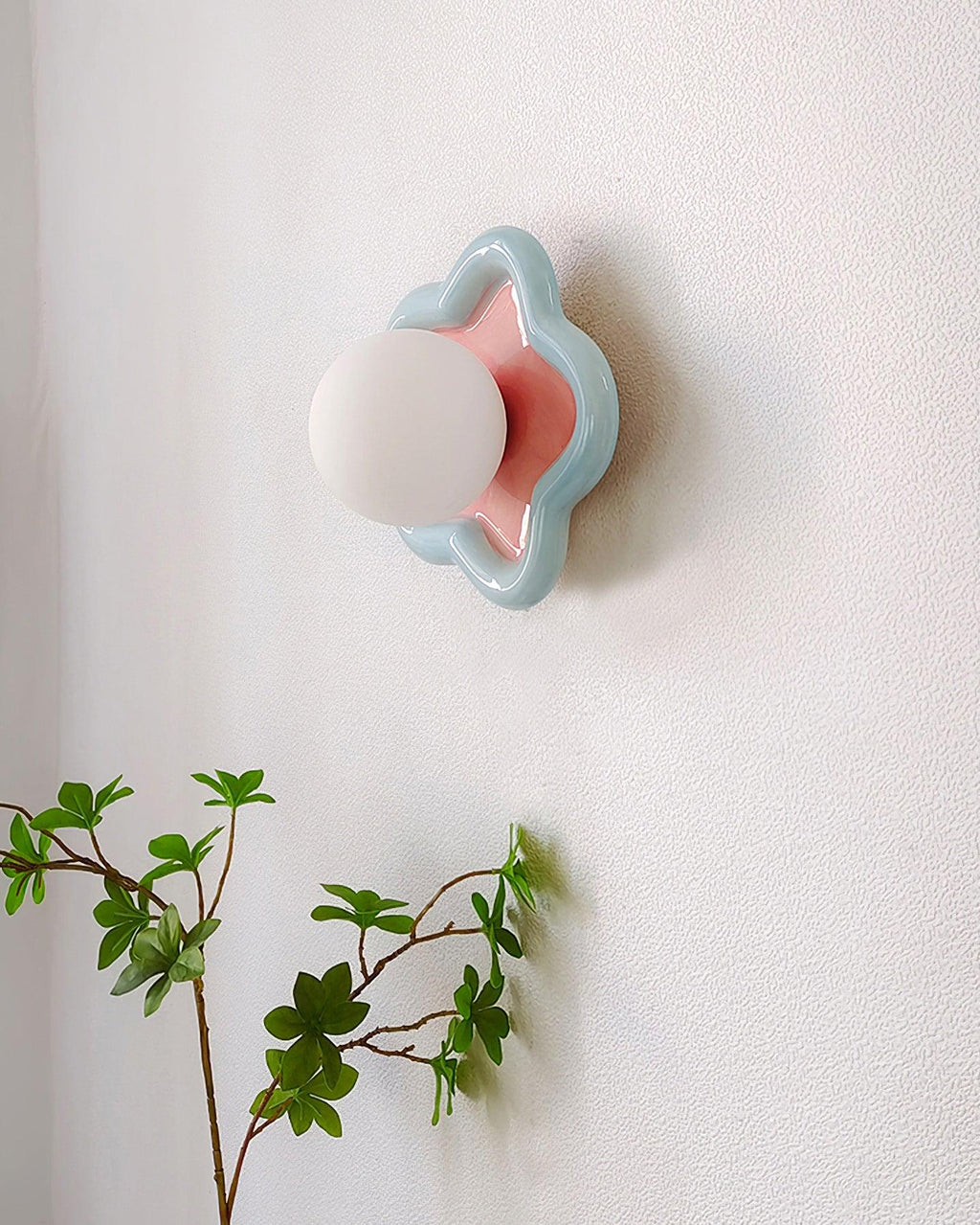 Hadrenhaven Ceramic Wall Light-Moonnatur