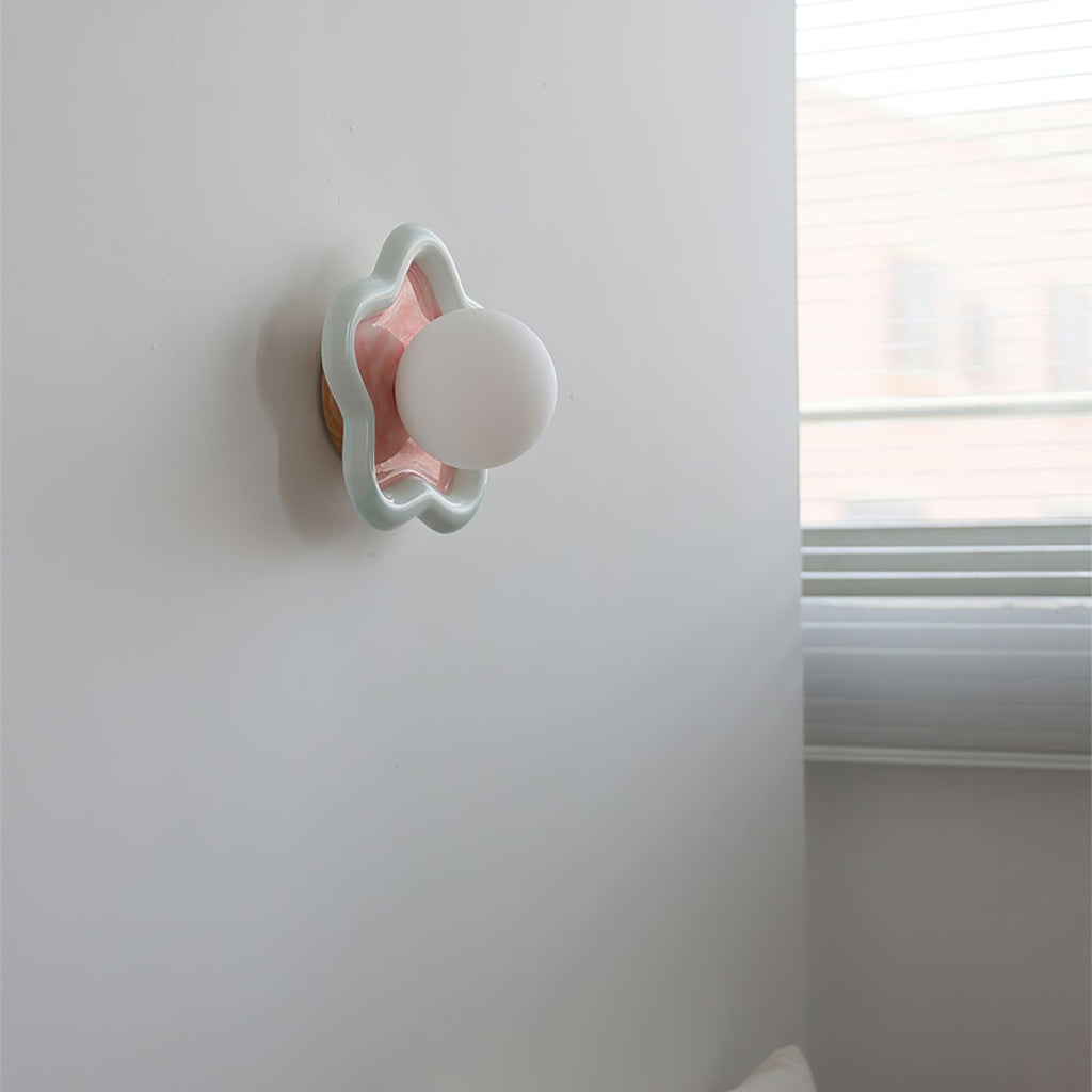 Hadrenhaven Ceramic Wall Light-Moonnatur