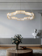Omaris Glass Chandelier-Moonnatur