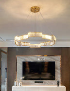 Omaris Glass Chandelier-Moonnatur