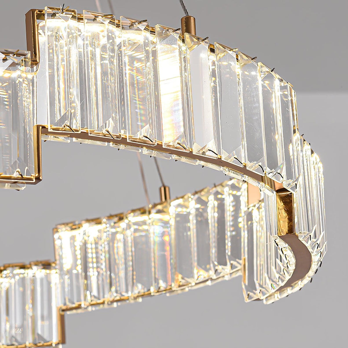 Omaris Glass Chandelier-Moonnatur